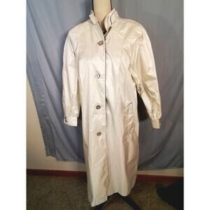 Worthington: white retro women's trench coat